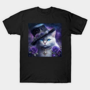 Magician White British Shorthair Cat T-Shirt